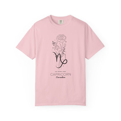 Capricorn Flower Zodiac Sign T-shirt