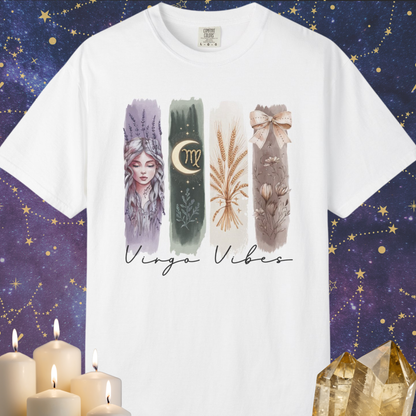 Virgo Boho Watercolor Zodiac Sign T-shirt