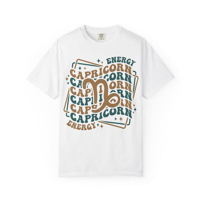 Capricorn Retro-Psychedelic Zodiac Sign T-shirt