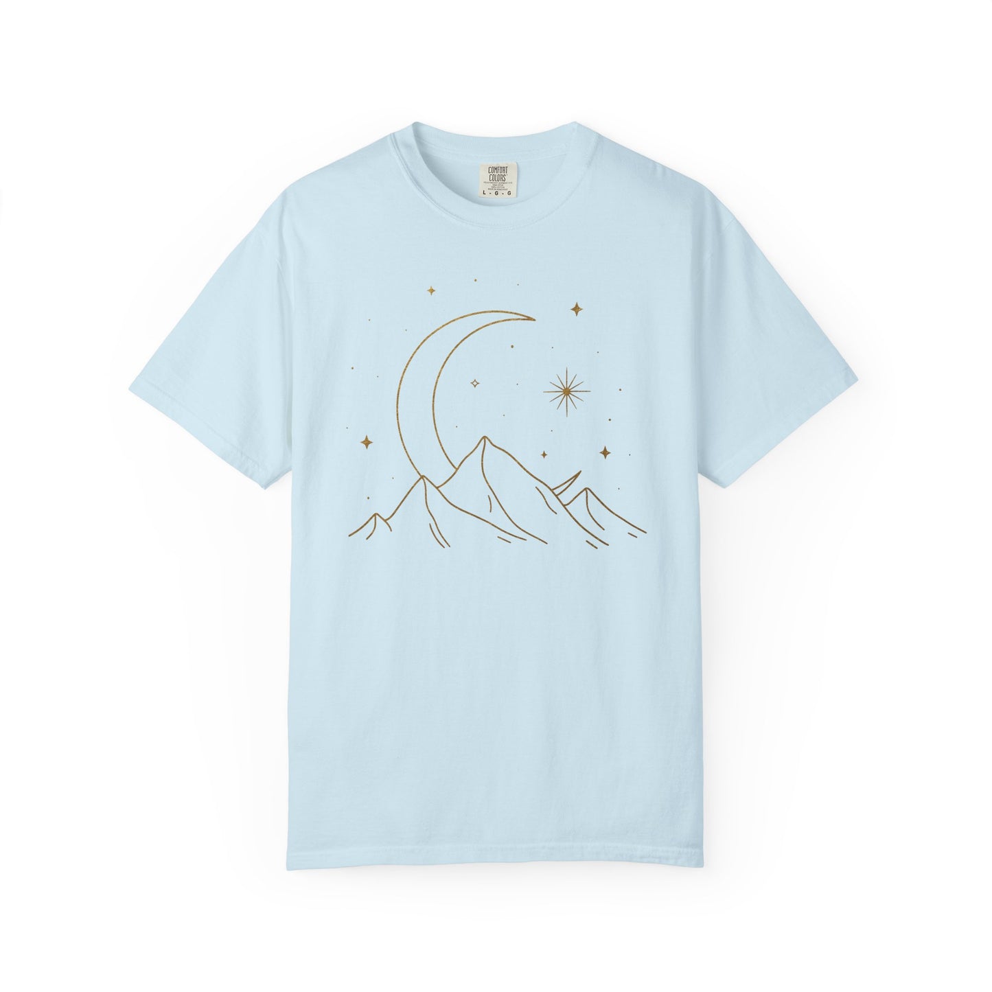 Crescent Moon Behind Mountains T-shirt