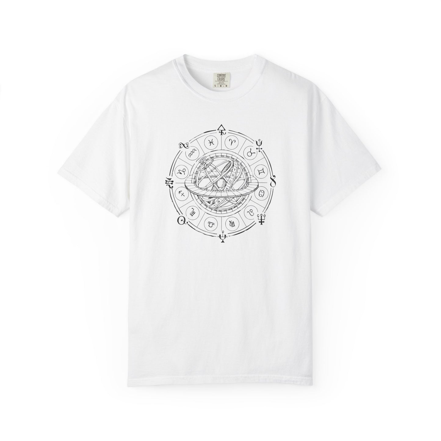 Zodiac Wheel and Armillary Sphere T-shirt