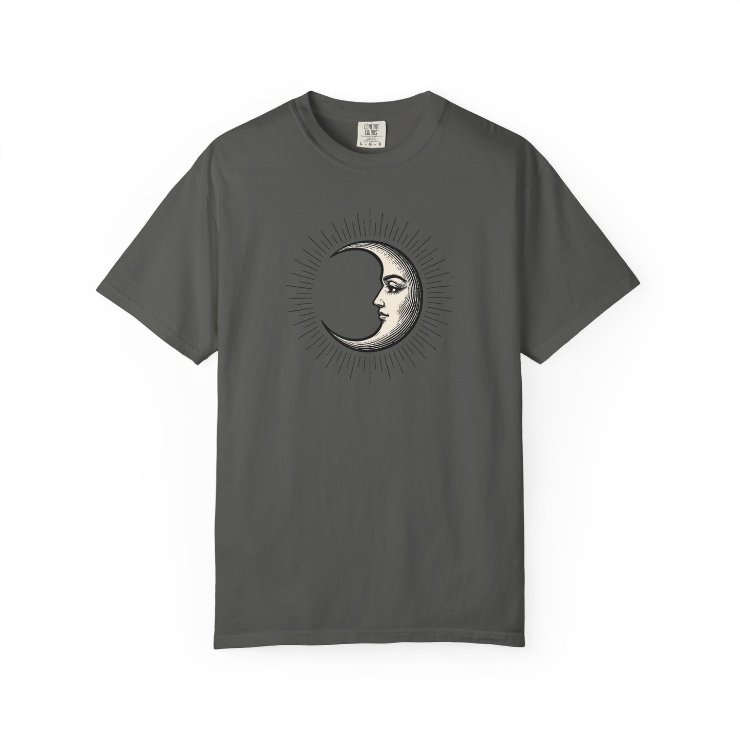 Radiant Crescent Moon with Face T-shirt
