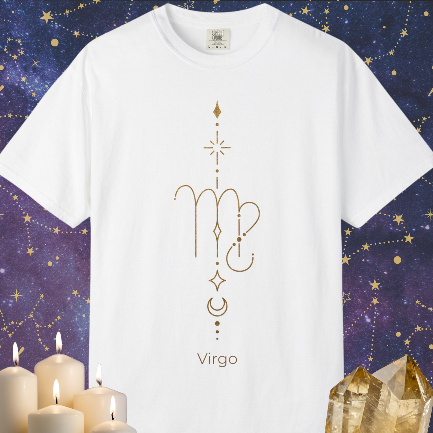 Virgo Celestial Symbol Zodiac Sign T-shirt