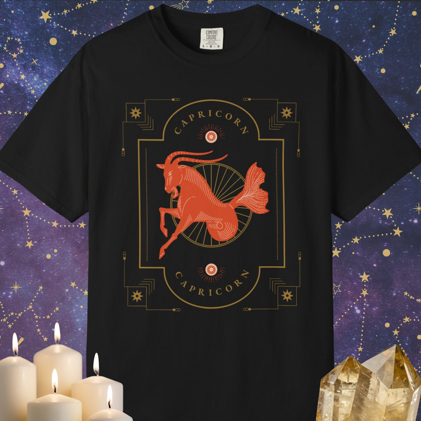 Capricorn Modern Minimalist Zodiac Sign T-shirt