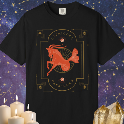 Capricorn Modern Minimalist Zodiac Sign T-shirt