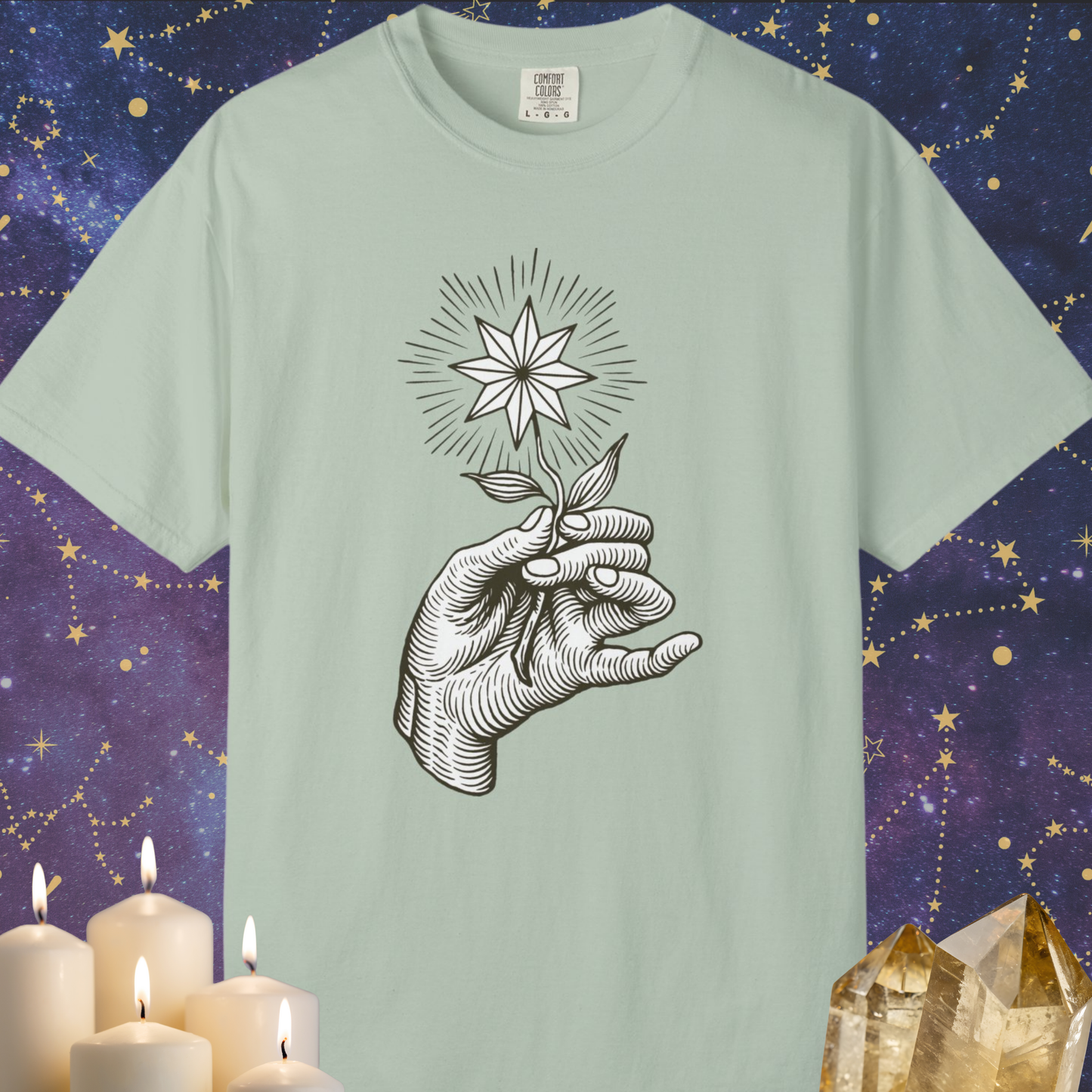Hand Holding A Star Flower T-shirt