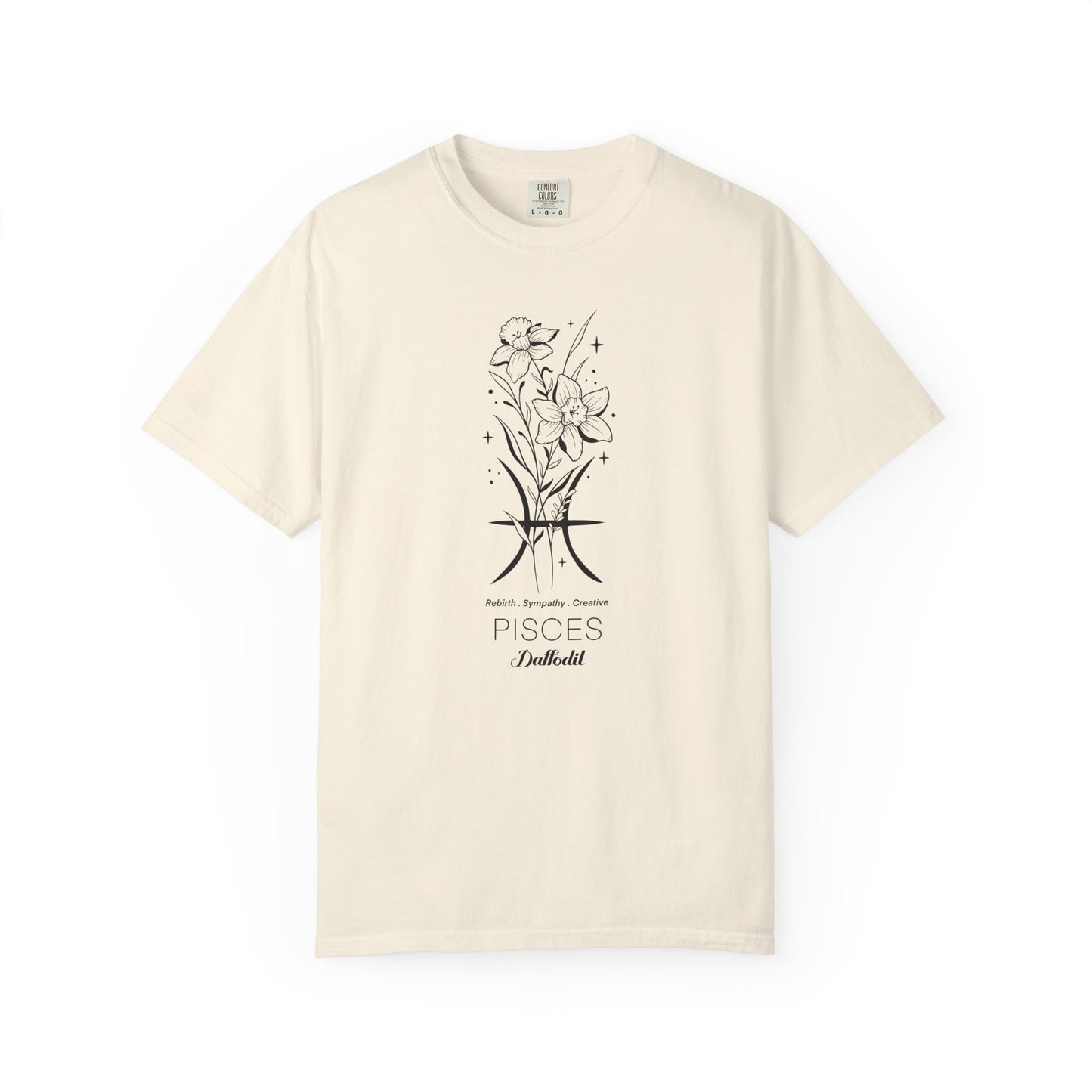 Pisces Flower Zodiac Sign T-shirt