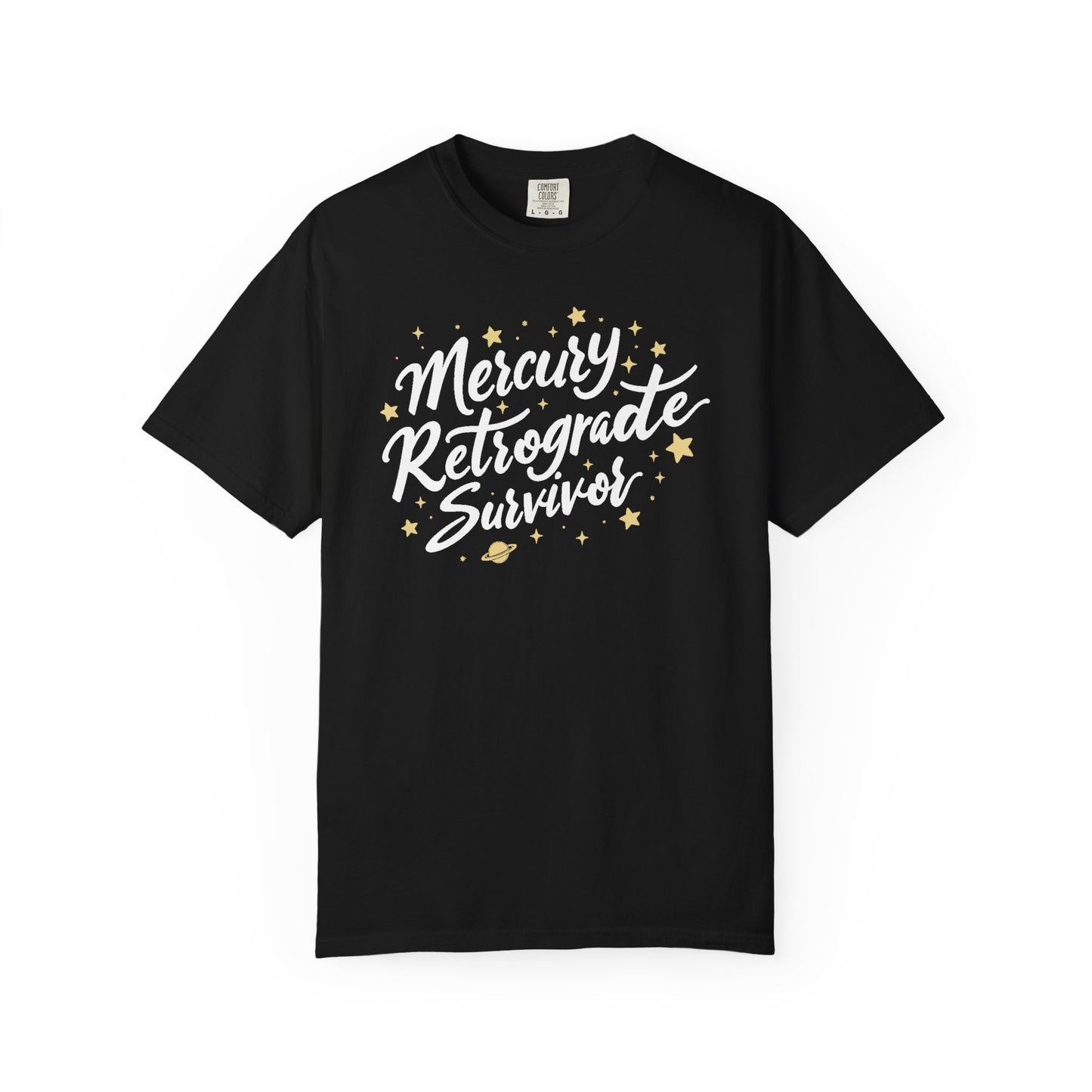 Mercury Retrograde Survivor, With Stars T-shirt