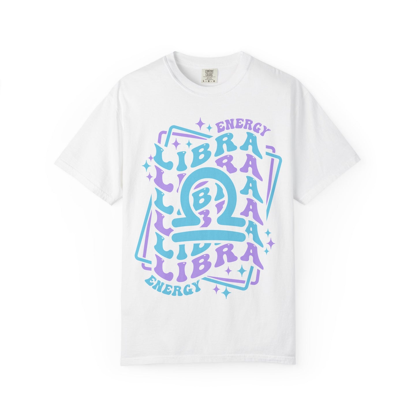 Libra Retro-Psychedelic Zodiac Sign T-shirt