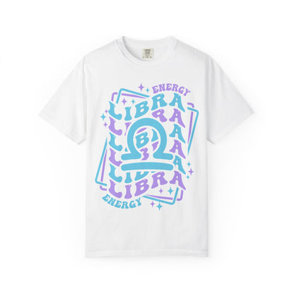 Libra Retro-Psychedelic Zodiac Sign T-shirt