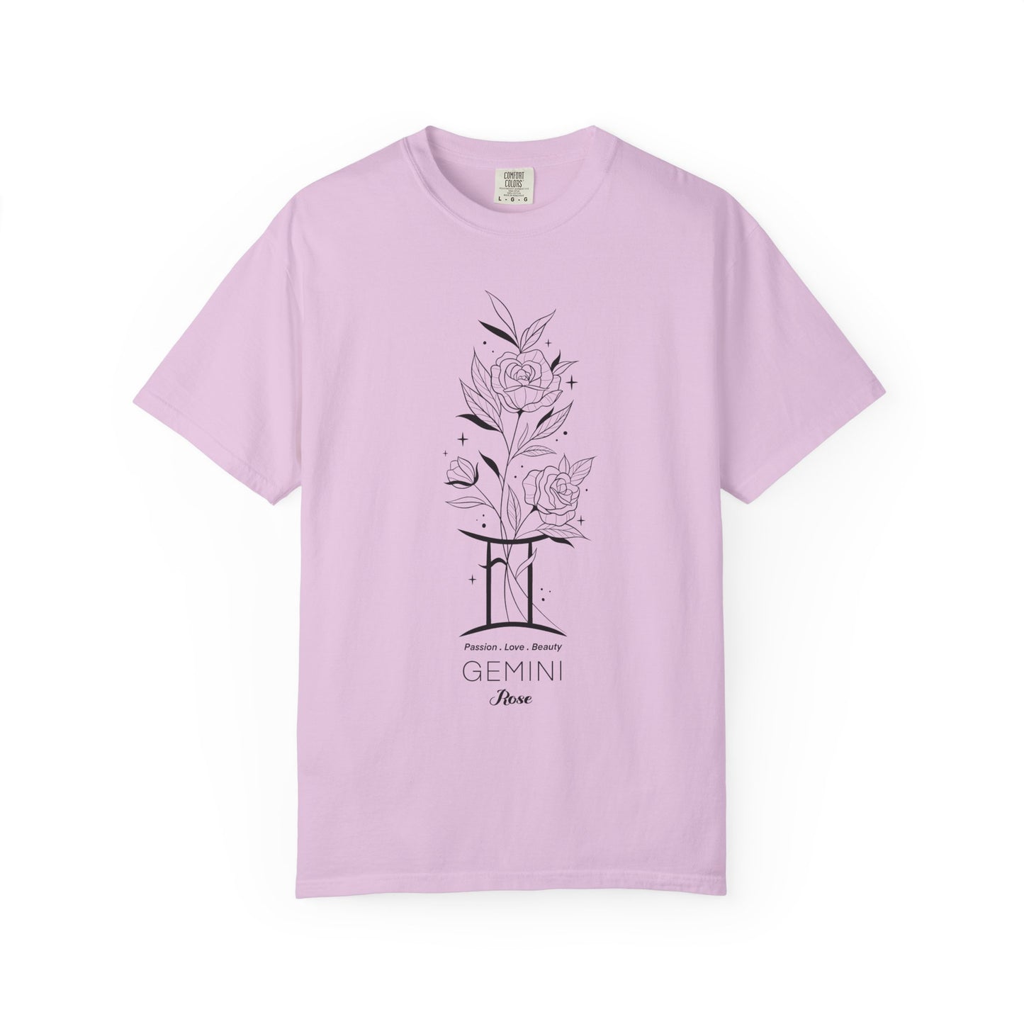 Gemini Flower Zodiac Sign T-shirt