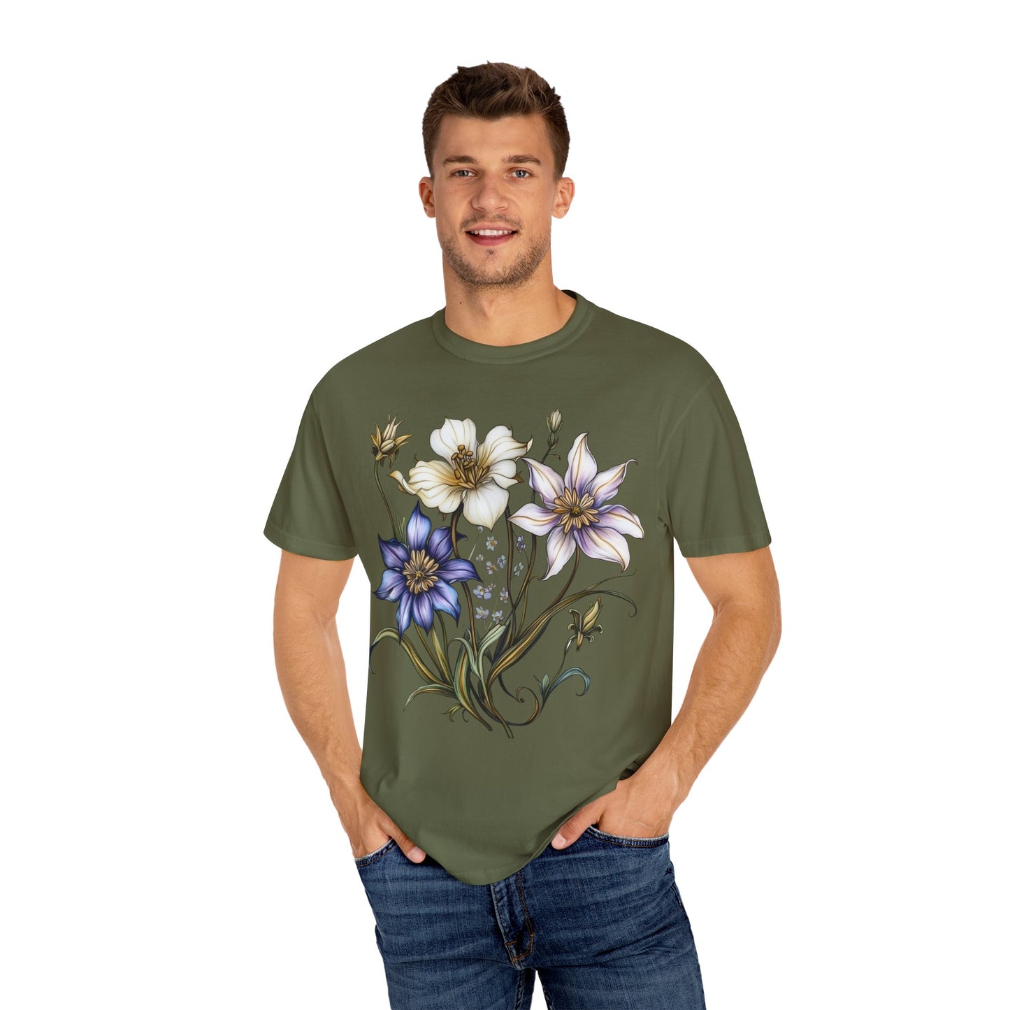 Purple and White Flowers T-shirt