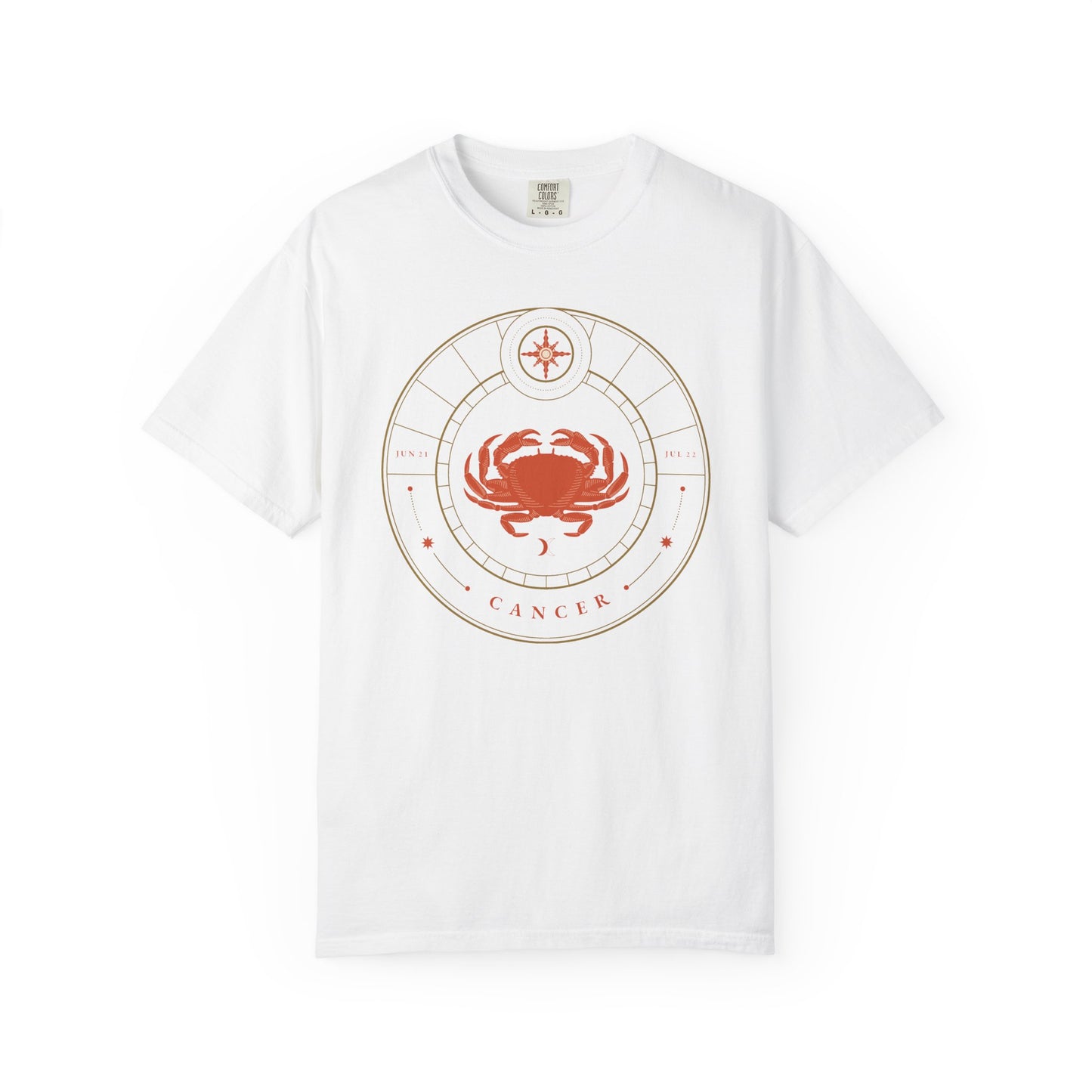Cancer Modern Minimalist Zodiac Sign T-shirt