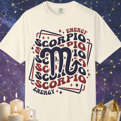 Scorpio Retro-Psychedelic Zodiac Sign T-shirt
