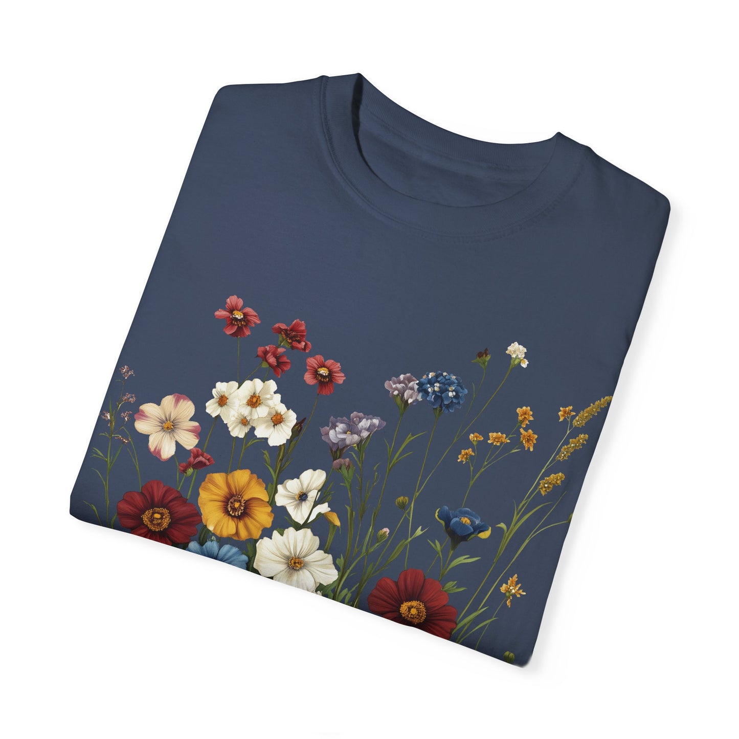 Colorful Flowers and Grass T-shirt