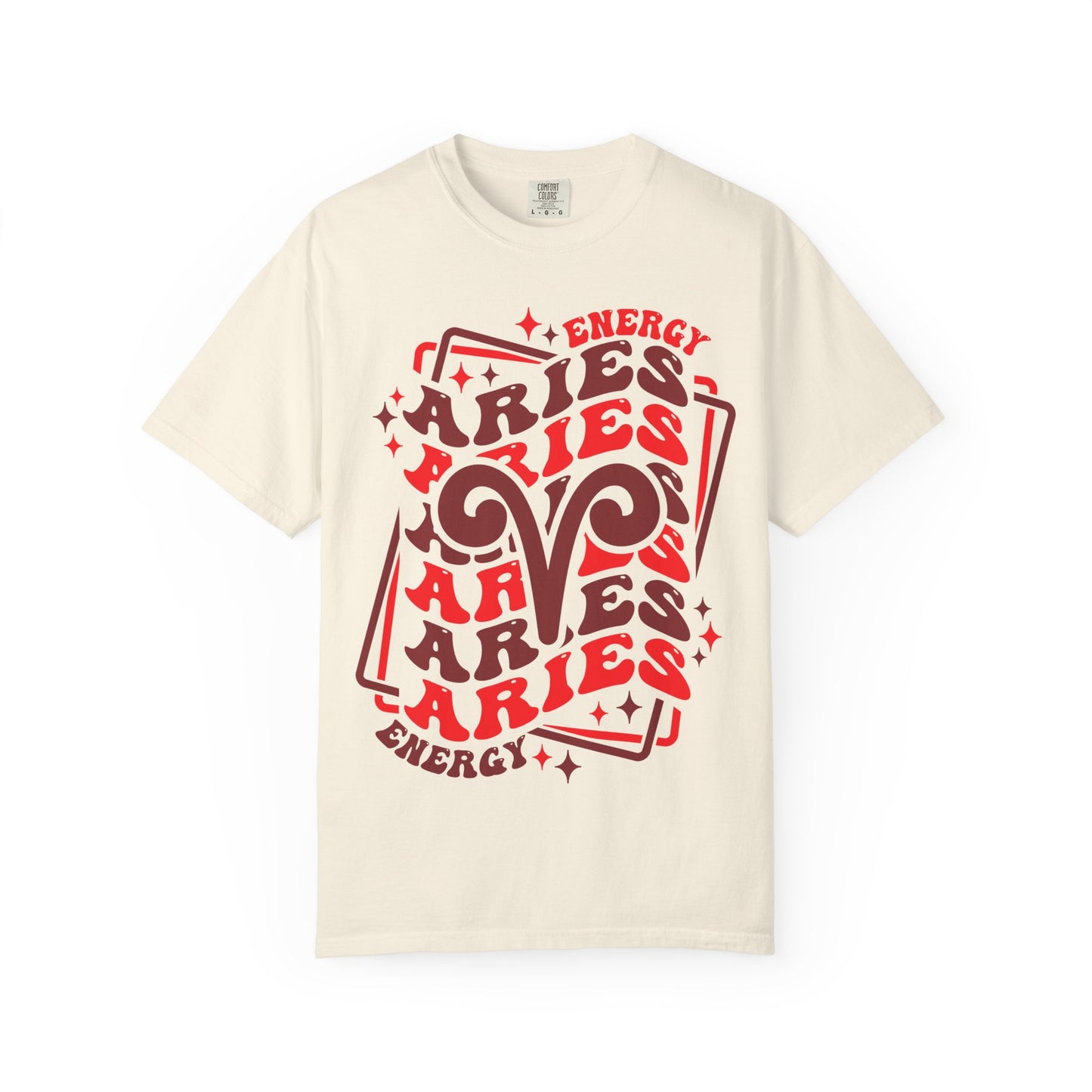 Aries Retro-Psychedelic Zodiac Sign T-shirt