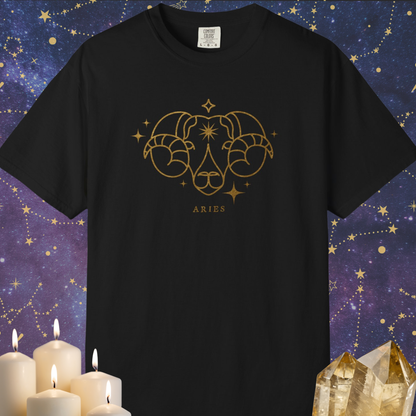 Aries Celestial Zodiac Sign T-shirt