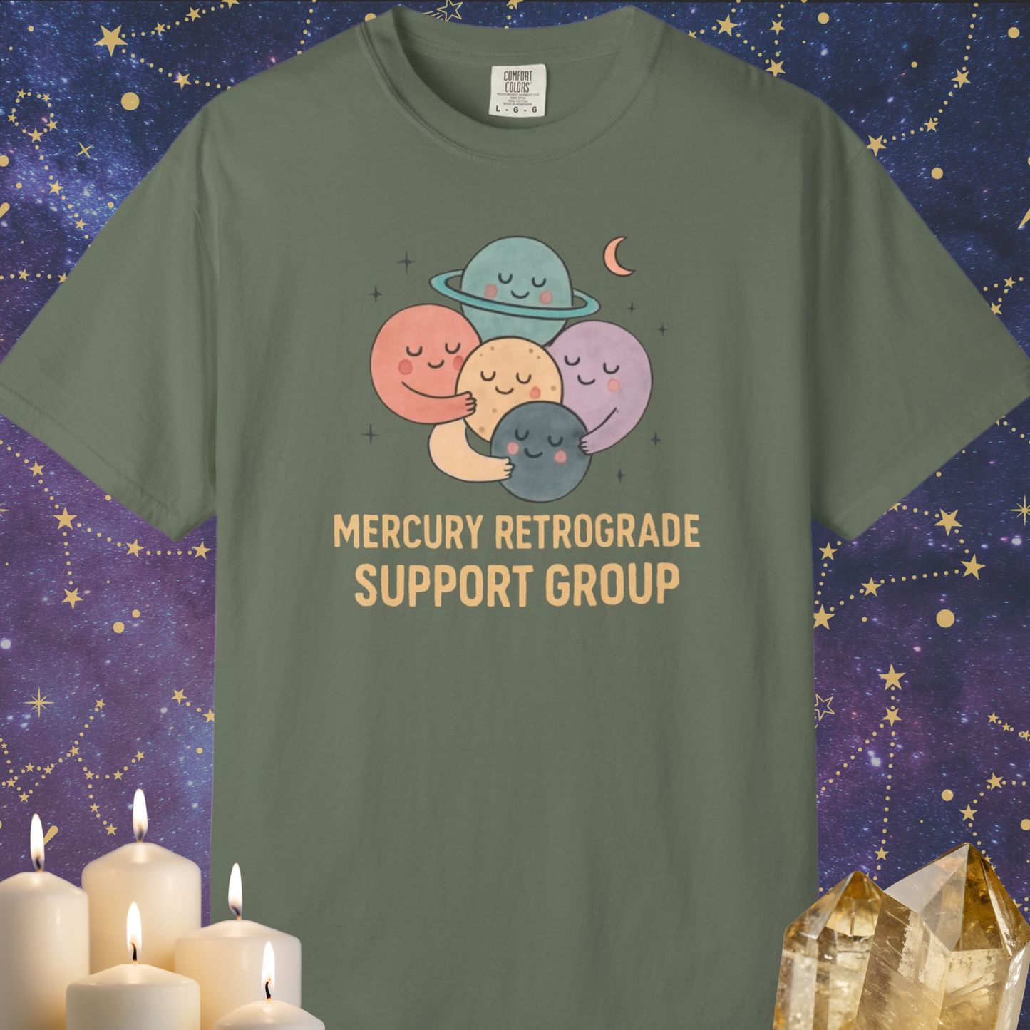 Mercury Retrograde Support Group T-shirt