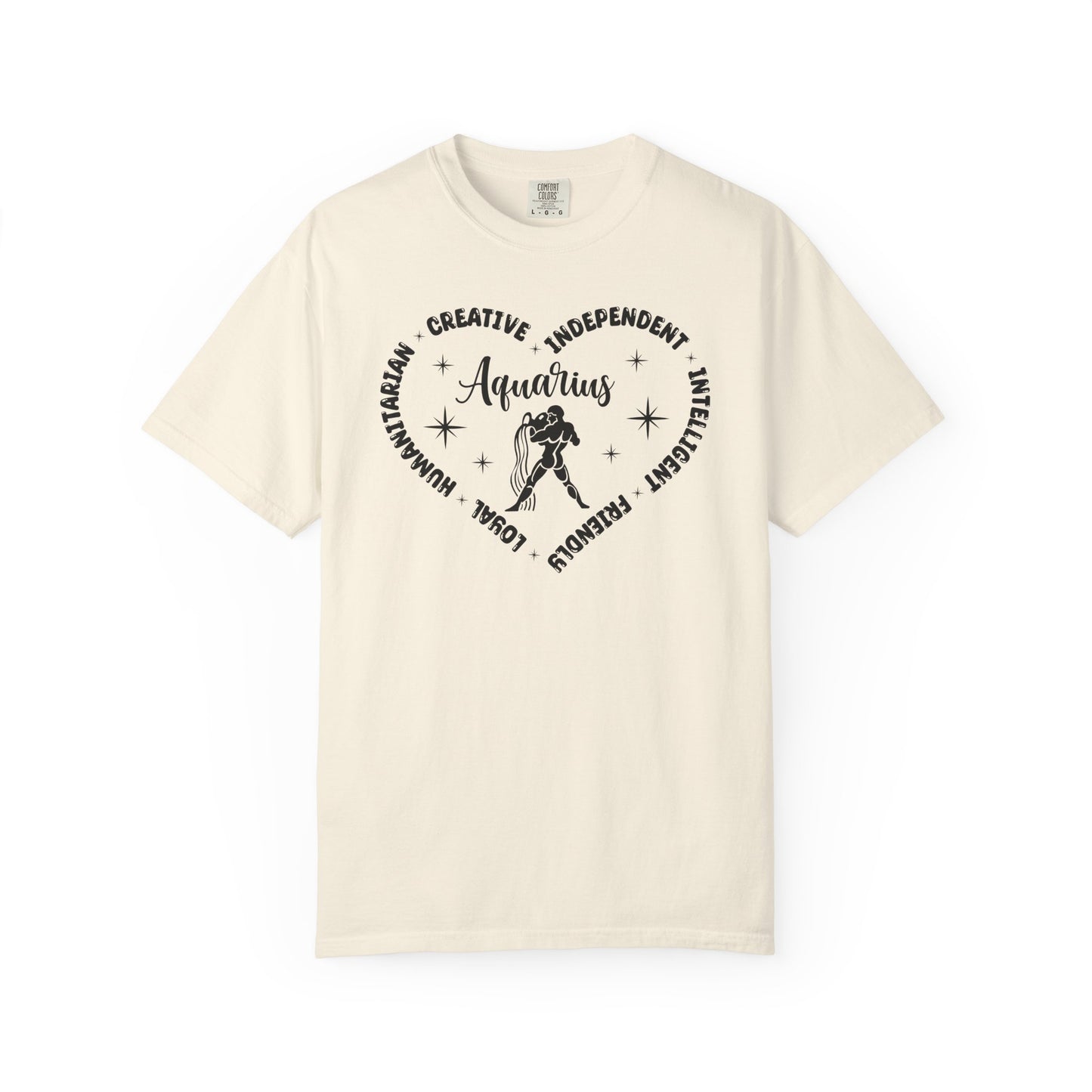 Aquarius Heart Zodiac Sign T-shirt
