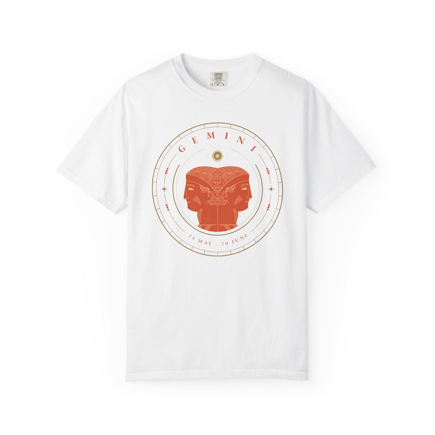 Gemini Modern Minimalist Zodiac Sign T-shirt