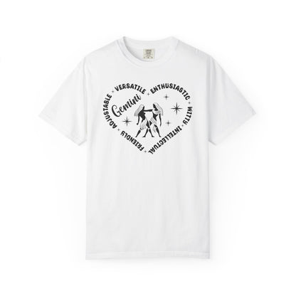 Gemini Heart Zodiac Sign T-shirt