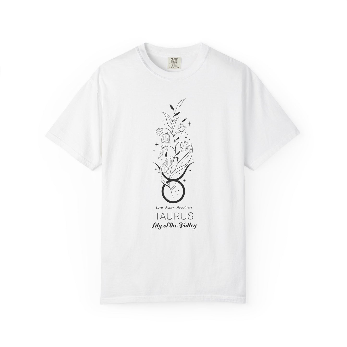 Taurus Flower Zodiac Sign T-shirt
