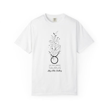 Taurus Flower Zodiac Sign T-shirt