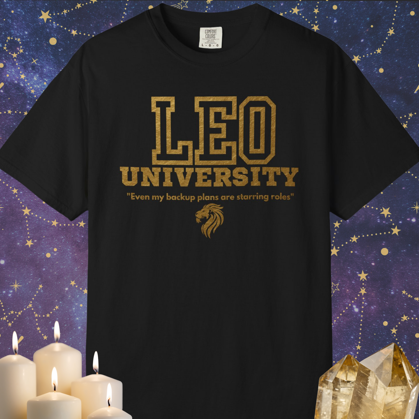 Leo University Zodiac Sign T-shirt