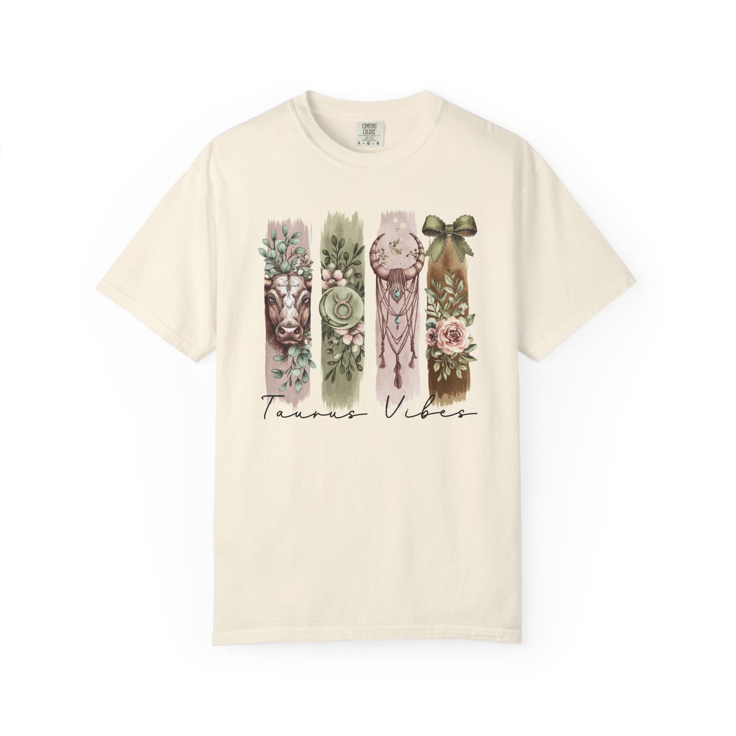 Taurus Boho Watercolor Zodiac Sign T-shirt