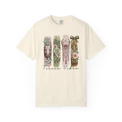 Taurus Boho Watercolor Zodiac Sign T-shirt