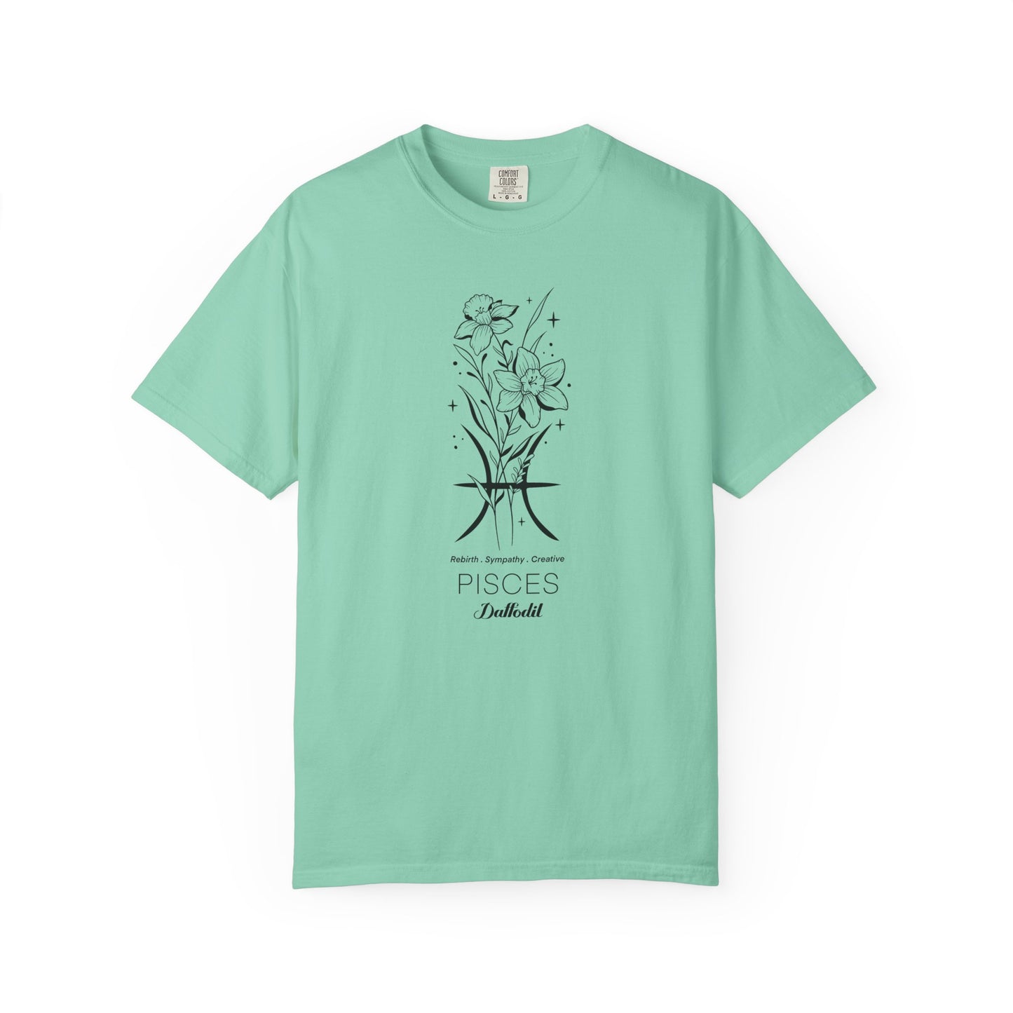 Pisces Flower Zodiac Sign T-shirt