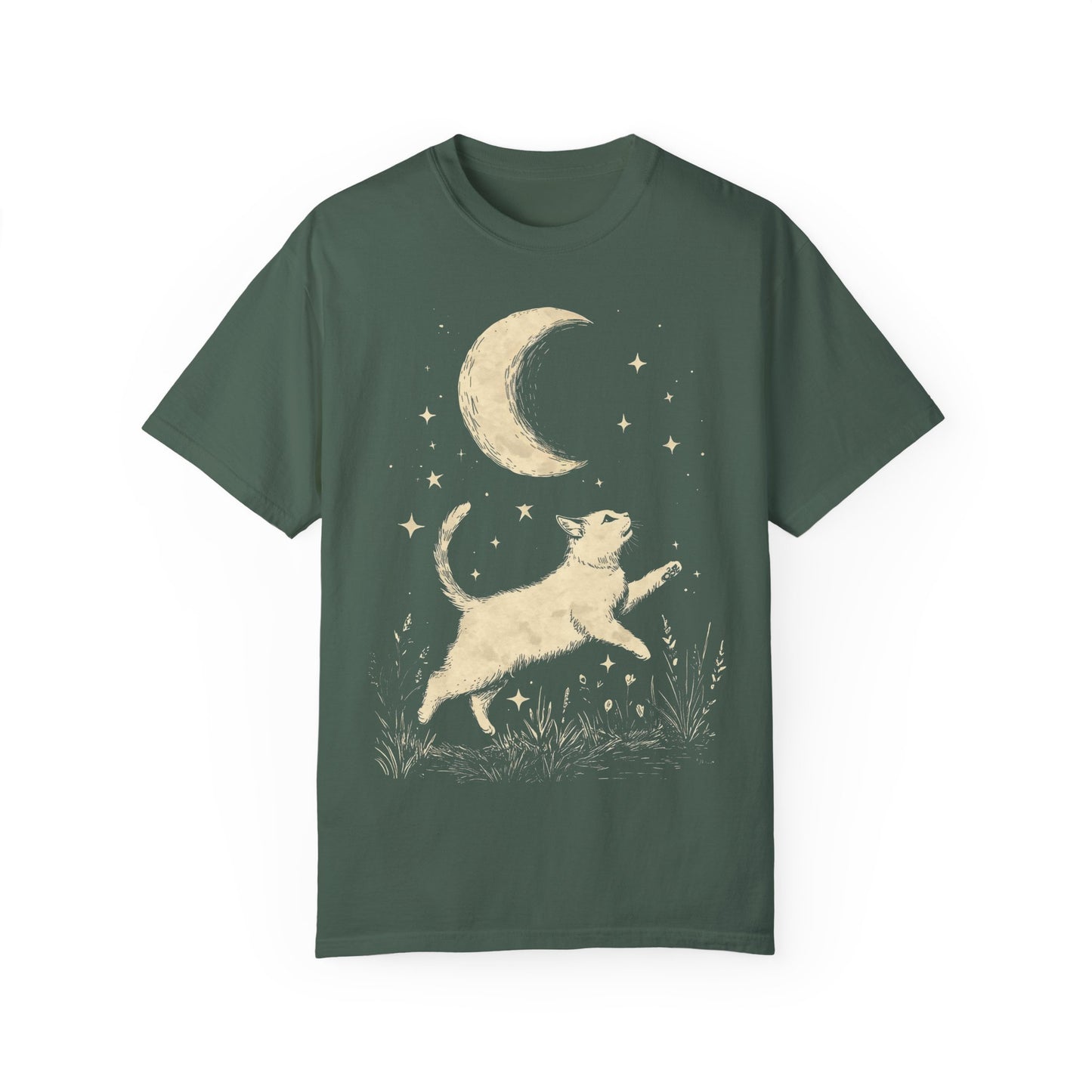 Cat And The Moon T-shirt