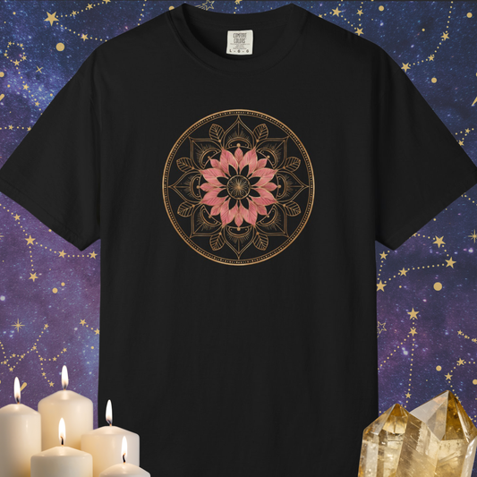 Gold and Pink Mandala T-shirt