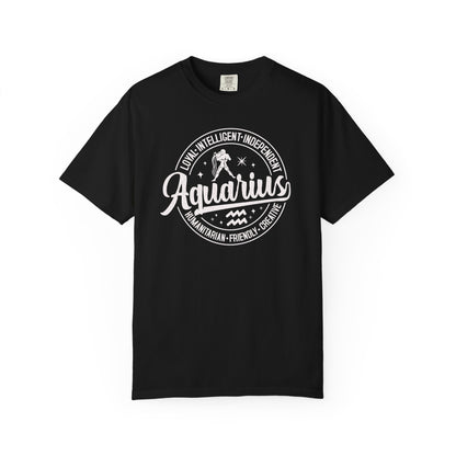 Aquarius Vintage Zodiac Sign T-shirt