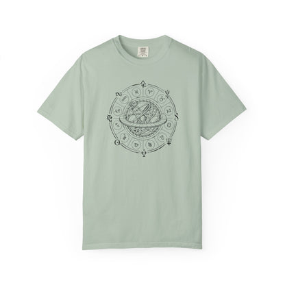 Zodiac Wheel and Armillary Sphere T-shirt
