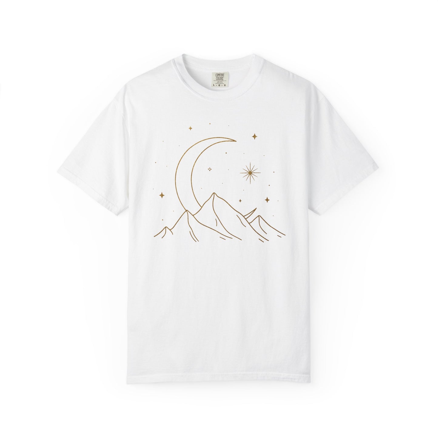 Crescent Moon Behind Mountains T-shirt
