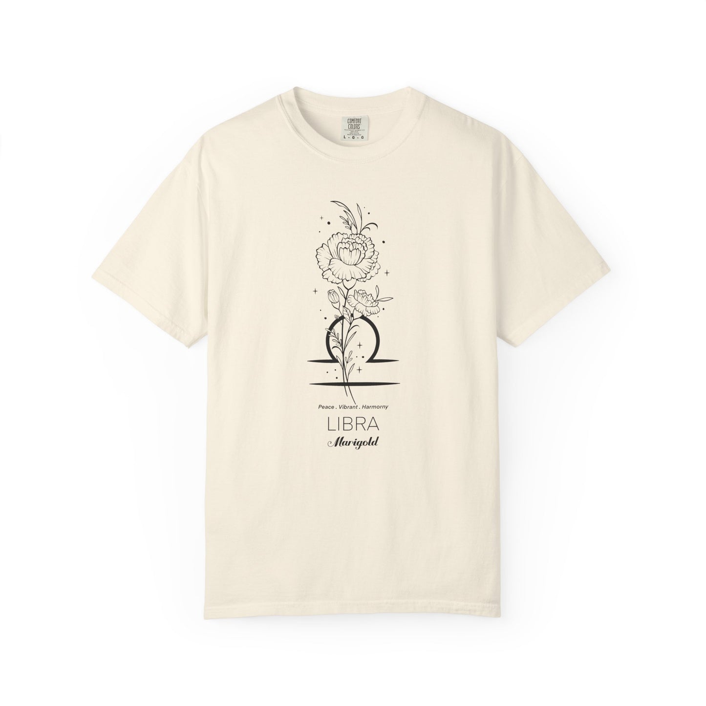 Libra Flower Zodiac Sign T-shirt