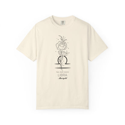 Libra Flower Zodiac Sign T-shirt
