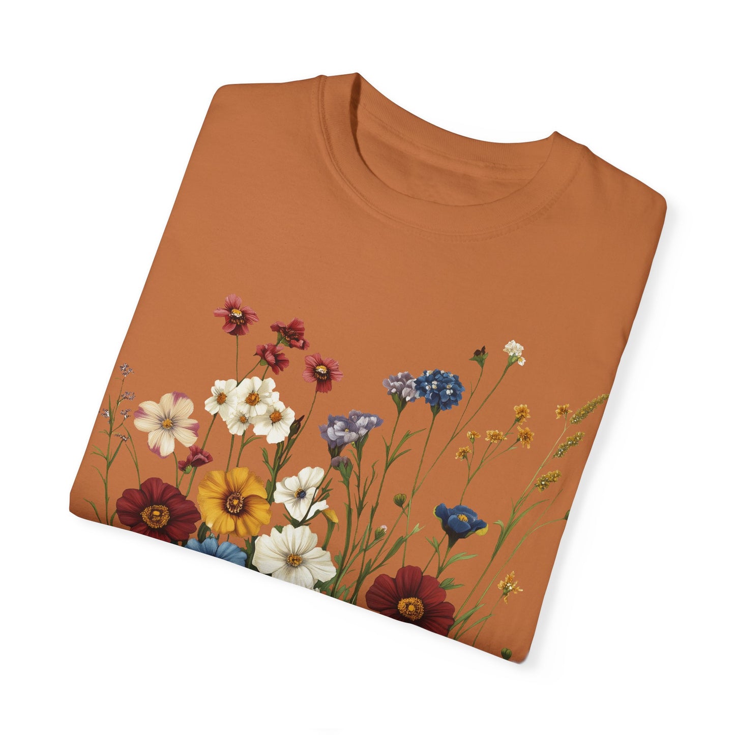 Colorful Flowers and Grass T-shirt