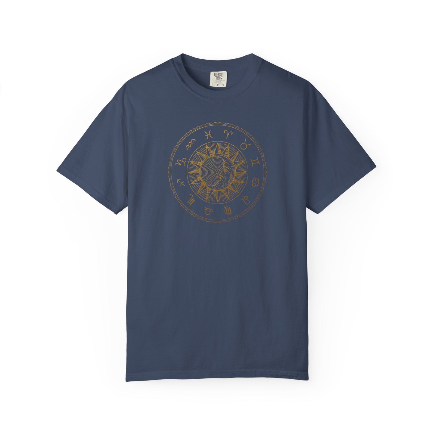 Zodiac Wheel with Sun and Moon T-shirt