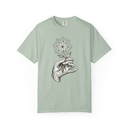 Hand Holding A Star Flower T-shirt