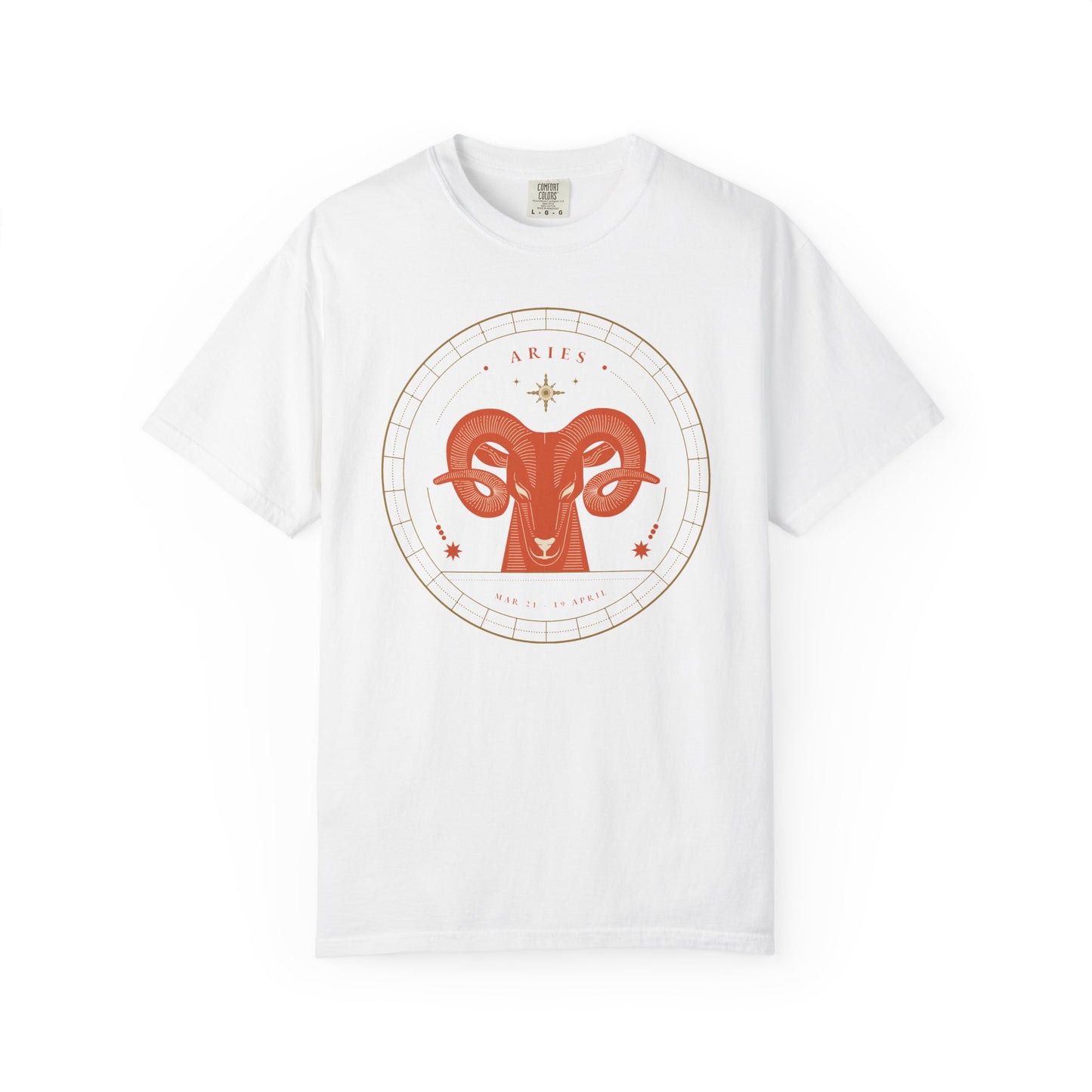 Aries Modern Minimalist Zodiac Sign T-shirt