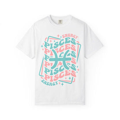 Pisces Retro-Psychedelic Zodiac Sign T-shirt