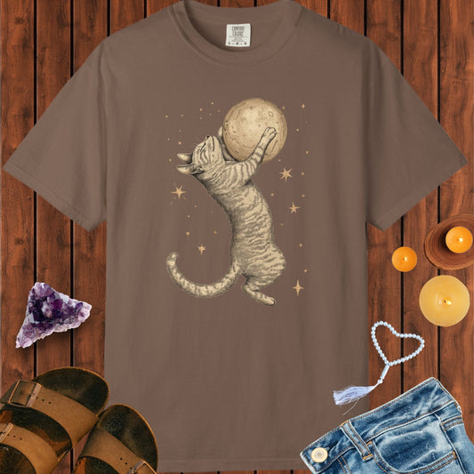 Cat Hugging the Moon T-shirt