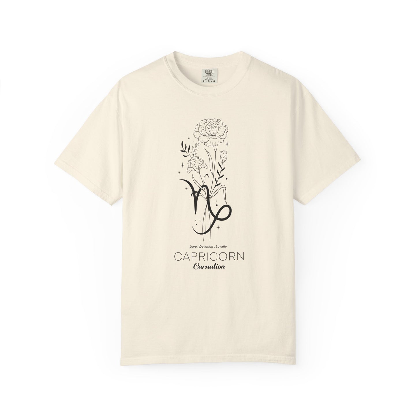 Capricorn Flower Zodiac Sign T-shirt