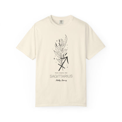 Sagittarius Flower Zodiac Sign T-shirt