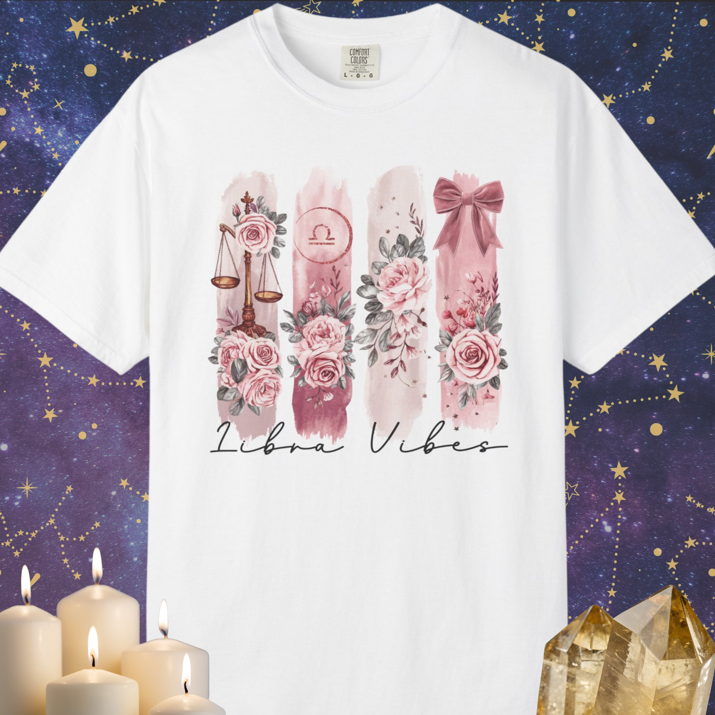 Libra Boho Watercolor Zodiac Sign T-shirt