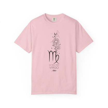 Virgo Flower Zodiac Sign T-shirt