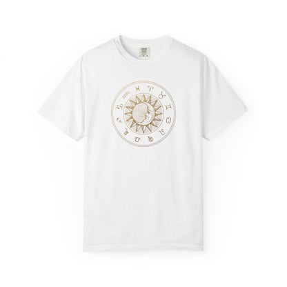 Zodiac Wheel with Sun and Moon T-shirt