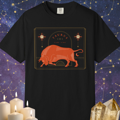 Taurus Modern Minimalist Zodiac Sign T-shirt